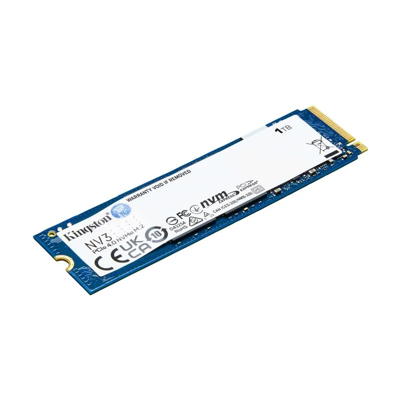 Kingston NV3 1TB M.2 NVMe PCIe Gen4 SSD, 6000/4000 MB/s Yüksek Hızlı Depolama
