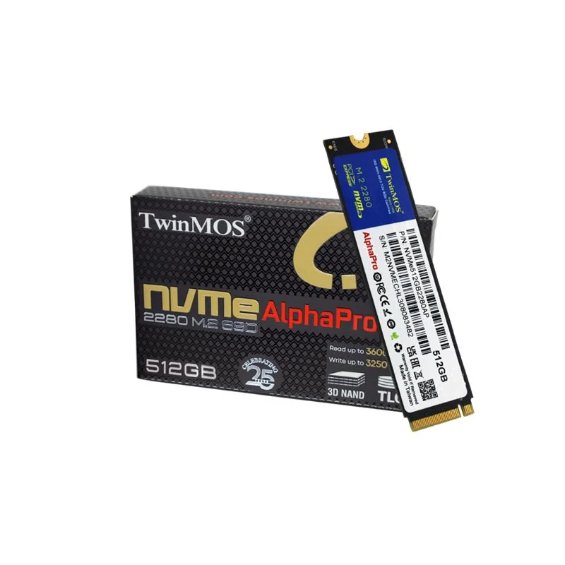 TWINMOS 512 GB M.2 PCIe NVMe SSD, 3600/3250 MB/s, 2280 Hızlı Depolama