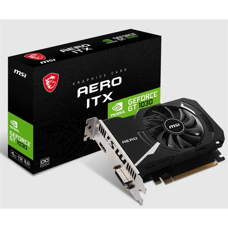 MSI GeForce GT 1030 AERO ITX 4GD4 OC 4GB DDR4 64Bit Ekran Kartı