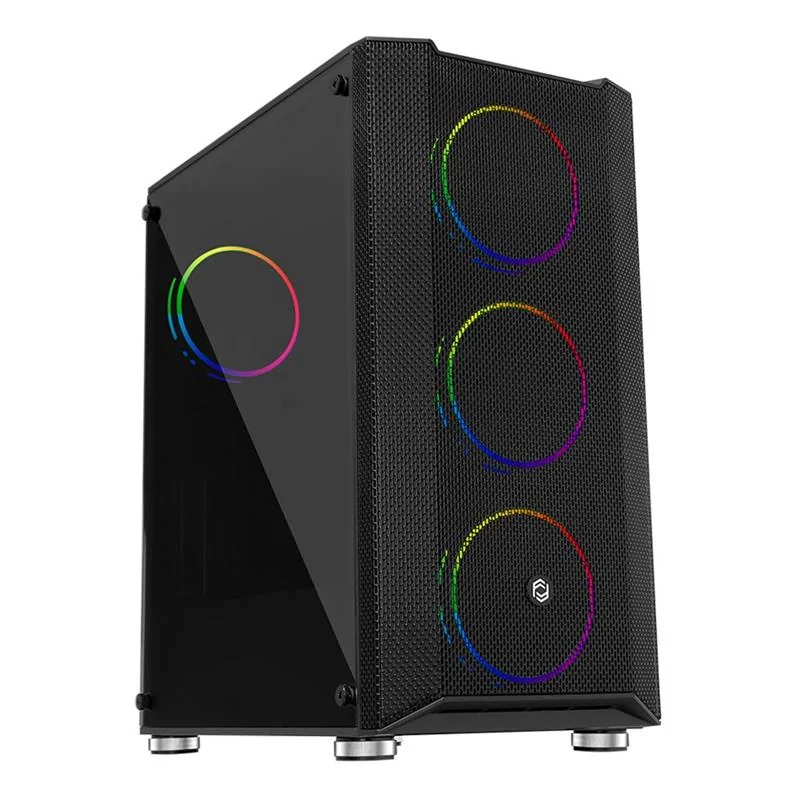 FRISBY FC-9405G 650W ATX Midi Tower Bilgisayar Kasası, 4x120mm Dual Ring RGB Fanlı