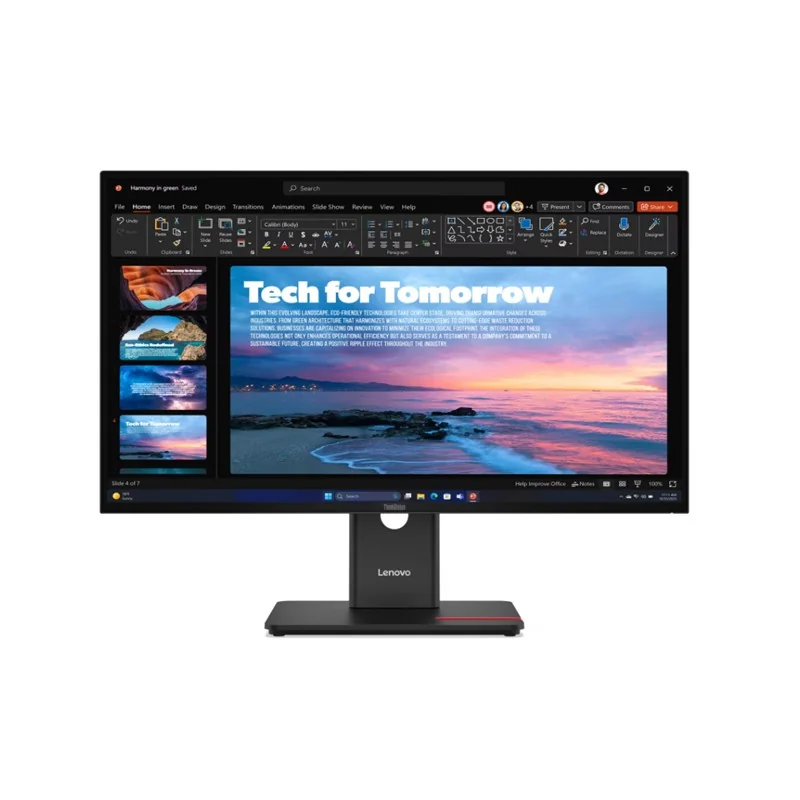 Lenovo ThinkVision T27-40 27" FHD 4ms 48Hz HDMI DP VGA Pivot Ofis Monitörü