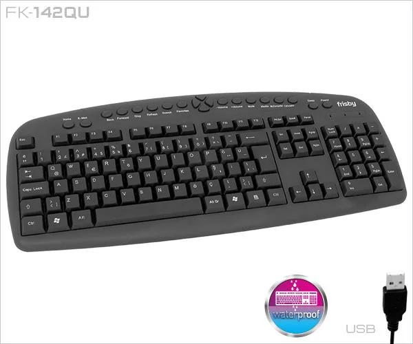 FRISBY FK-142QU USB Q TR Kablolu Siyah Multimedya Klavye