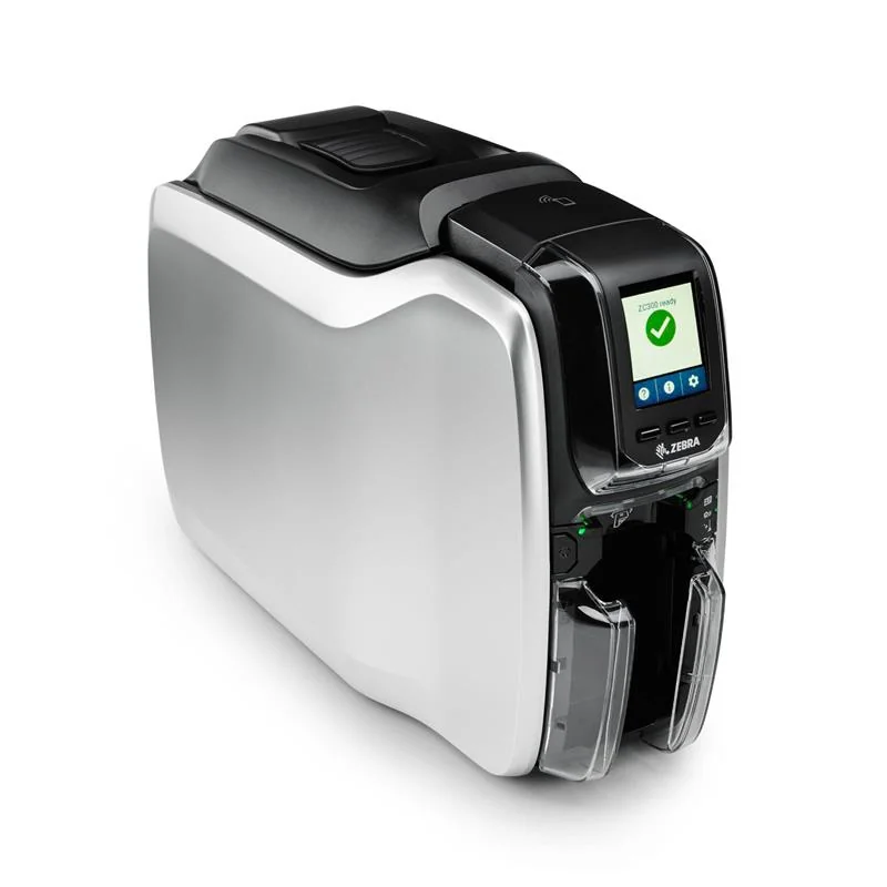 Zebra ZC300 Çift Yüz Kart Yazıcı, 300 DPI, USB/Ethernet, Hızlı PVC Kart Baskı