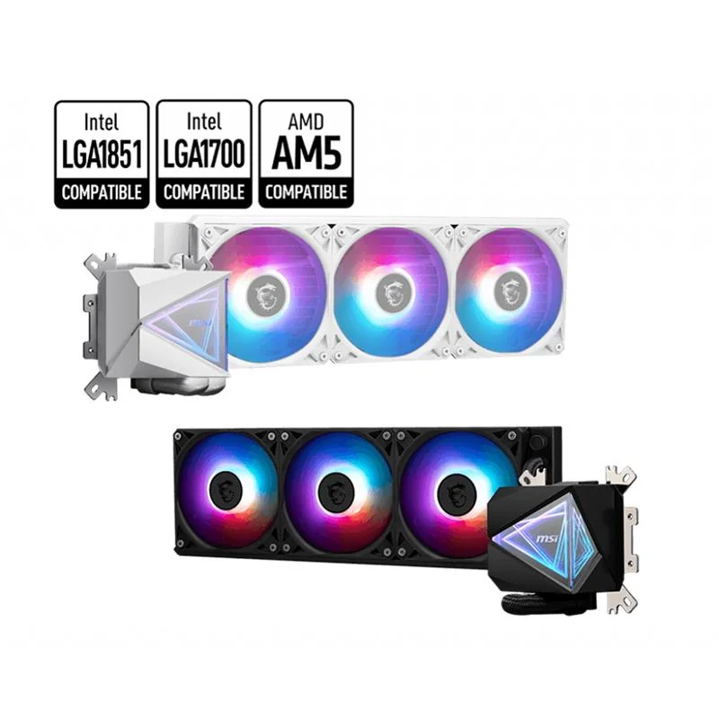 MSI MAG CORELIQUID I360 White 360mm ARGB CPU Sıvı Soğutucu, Intel/AMD Uyumlu