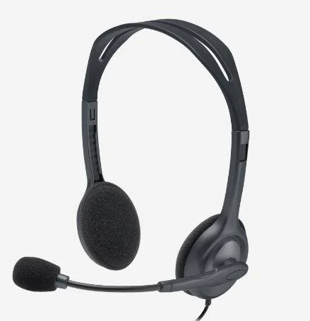 Logitech H111 Stereo Kablolu Kulaklık, 3.5 mm, Mikrofonlu, Siyah