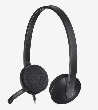 Logitech H340 USB Kafa Bantlı Kulaklık, Mikrofonlu, Siyah, PC ve Mac İçin