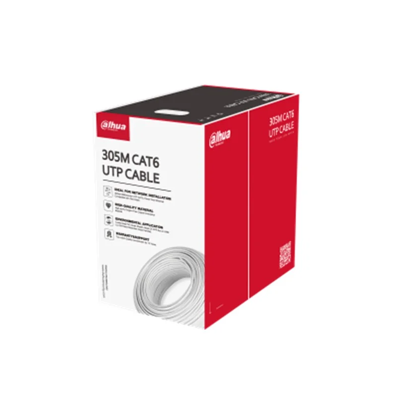 DAHUA DH-PFM920I-6UN-C CAT6 UTP 305 Metre 23AWG 100 Bakır Beyaz Network Kablosu