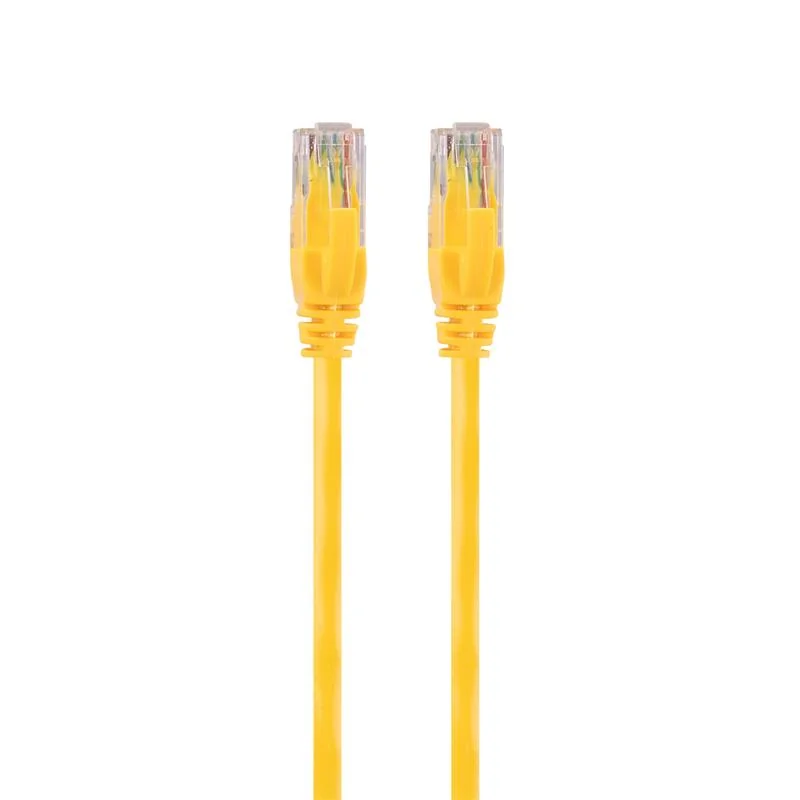 S LINK SL-CAT601YE 1 Metre Cat6 UTP Patch Kablo Sarı, Hızlı Ağ Bağlantısı