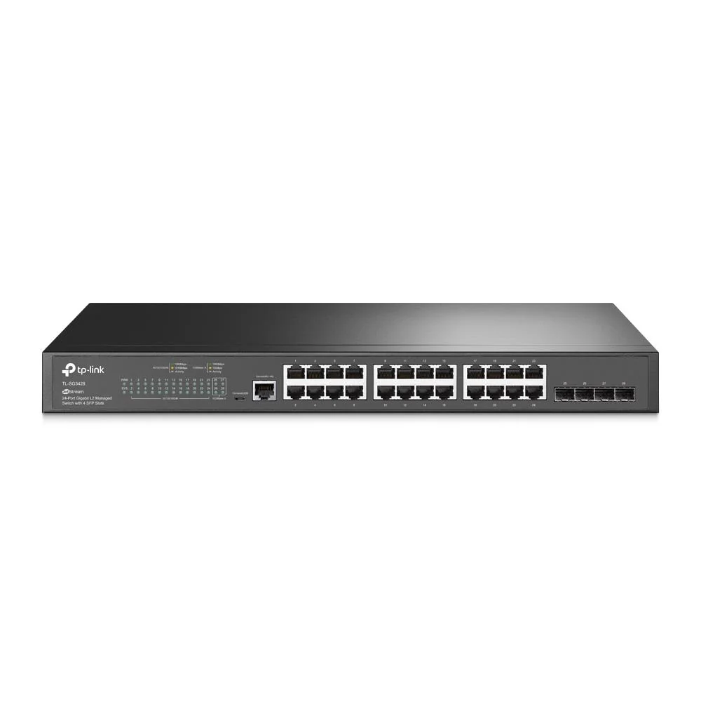 TP LINK TP-Link Omada TL-SG3428 24 Port Gigabit Yönetilebilir Switch, 4x SFP, L2+ Rackmount