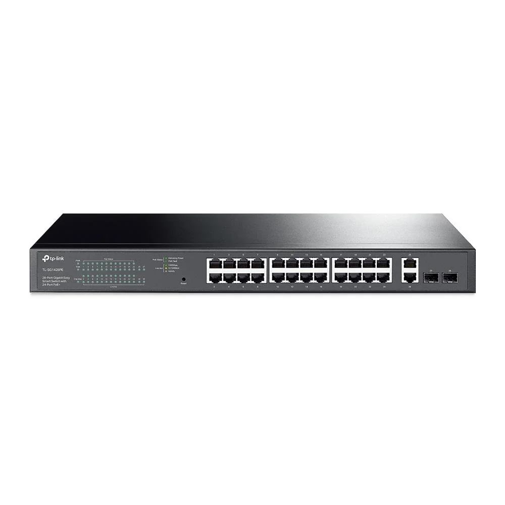 TP LINK TP-Link TL-SG1428PE 24 Port Gigabit PoE+ Yönetilebilir Switch, 250W Rackmount