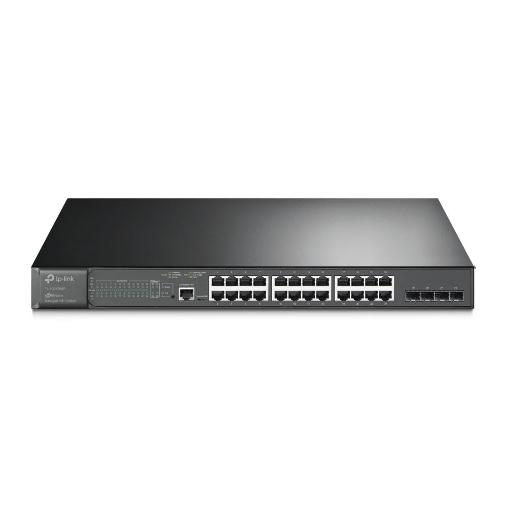 TP LINK TP-Link Omada TL-SG3428MP 24 Port Gigabit PoE+ 384W Yönetilebilir Rackmount Switch