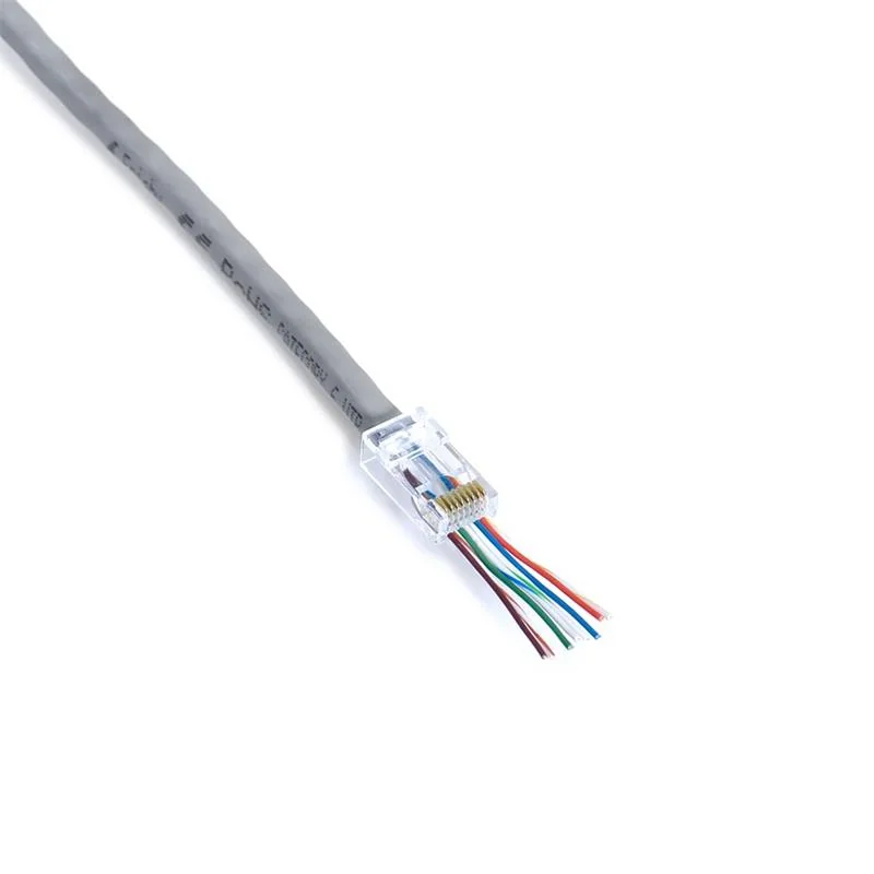 FRISBY FNW-RJ4526N RJ45 CAT5 EZ Yeni Nesil Delikli Konnektör, Kablo Ucu