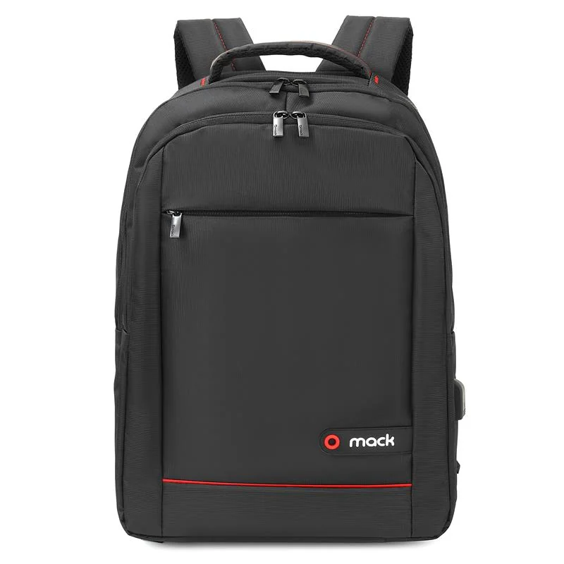 MACK MCC-006 15.6" USB Girişli Notebook Sırt Çantası Siyah, İş İçin Dayanıklı