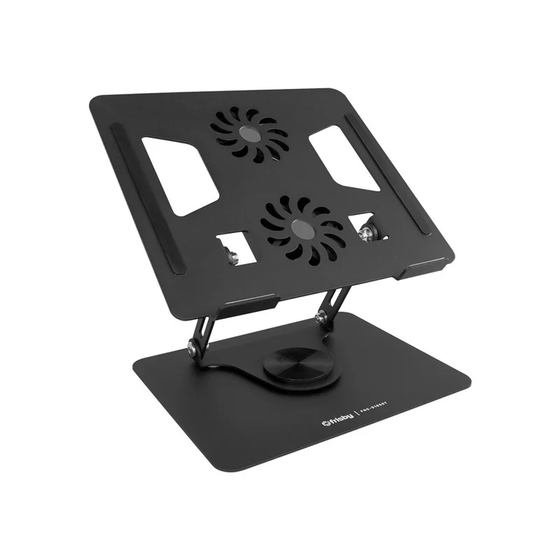 FRISBY FNC-5165ST Katlanabilir Alüminyum Notebook Standı, Siyah, Pasif Soğutmalı