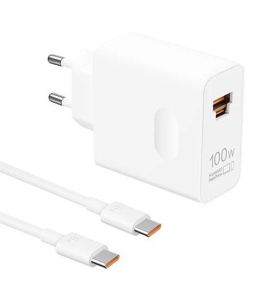 HUAWEI SuperPower Wall Charger Max 100W Beyaz EU, Hızlı Şarj Adaptörü