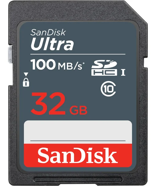 SanDisk Ultra SDHC UHS-I Class 10 Hafıza Kartı, 100MB/s Hızlı Çekim ve Veri Transferi