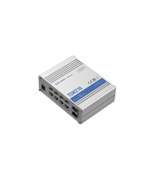 TELTONIKA Yönetilmeyen Switch 8x Gigabit RJ45 + 2x SFP, Yüksek Performanslı Ağ Çözümü